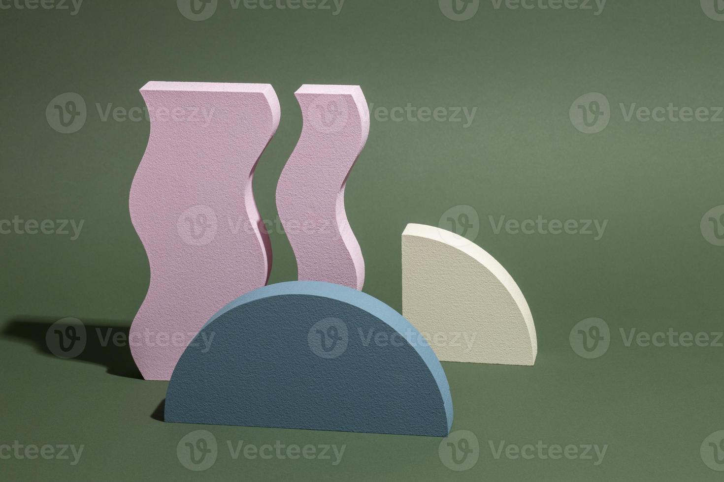 Abstract 3d design elements arrangement photo