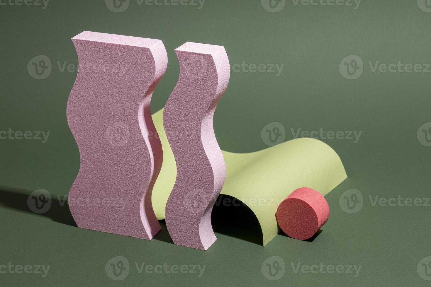 Abstract 3d design elements arrangement photo