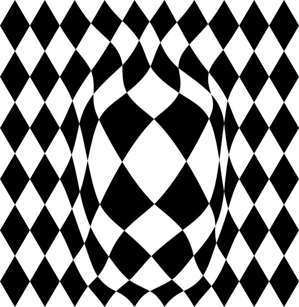 fondo hipnótico en blanco y negro. ilustración vectorial. vector