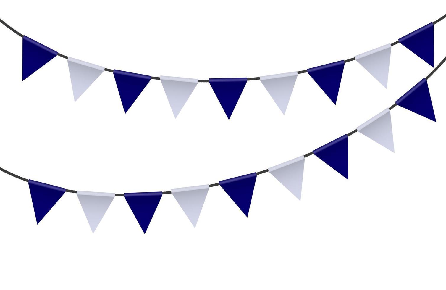 Party Background with Flags Vector Illustration