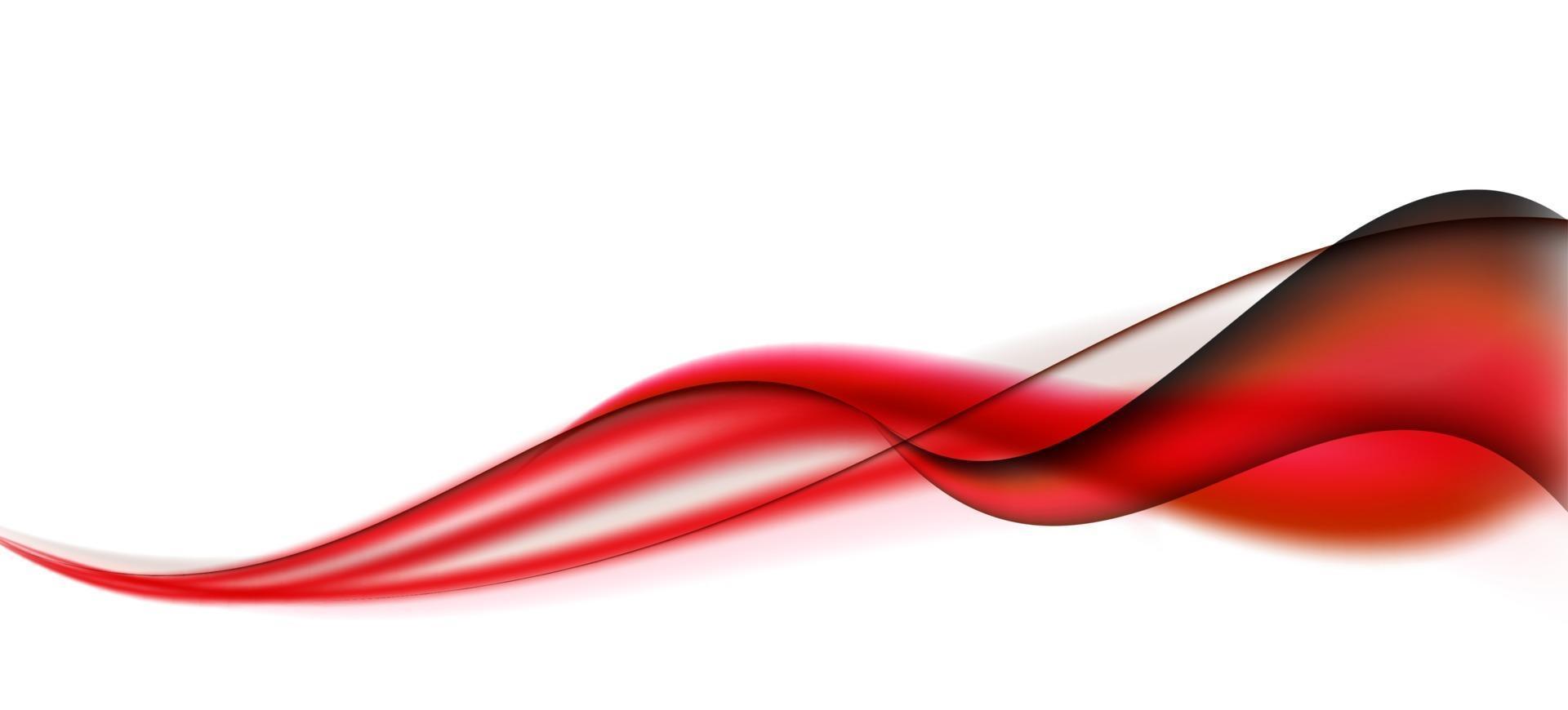Abstract Wave on White Background. Vector Illustration.