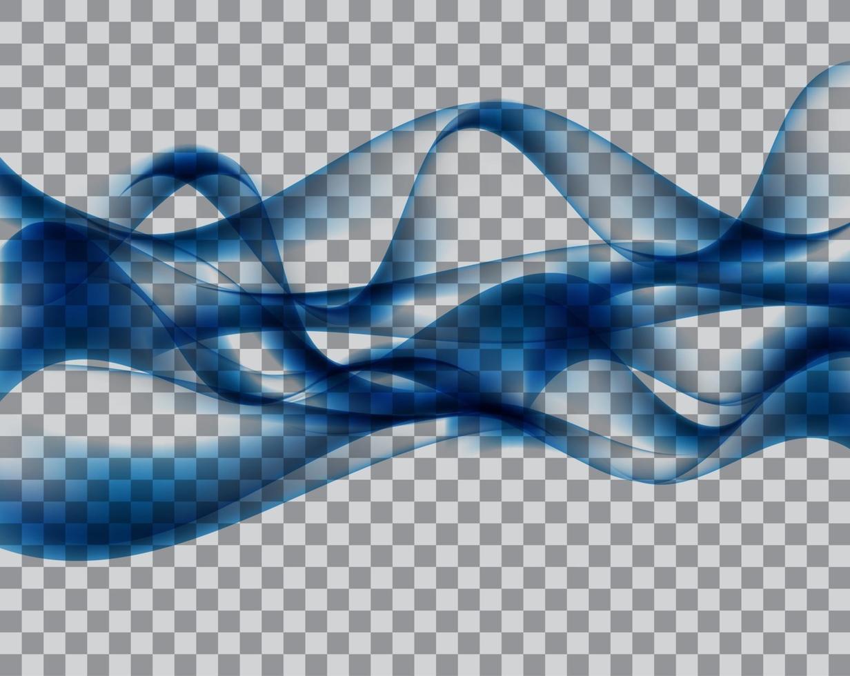 Abstract Blue Wave vector