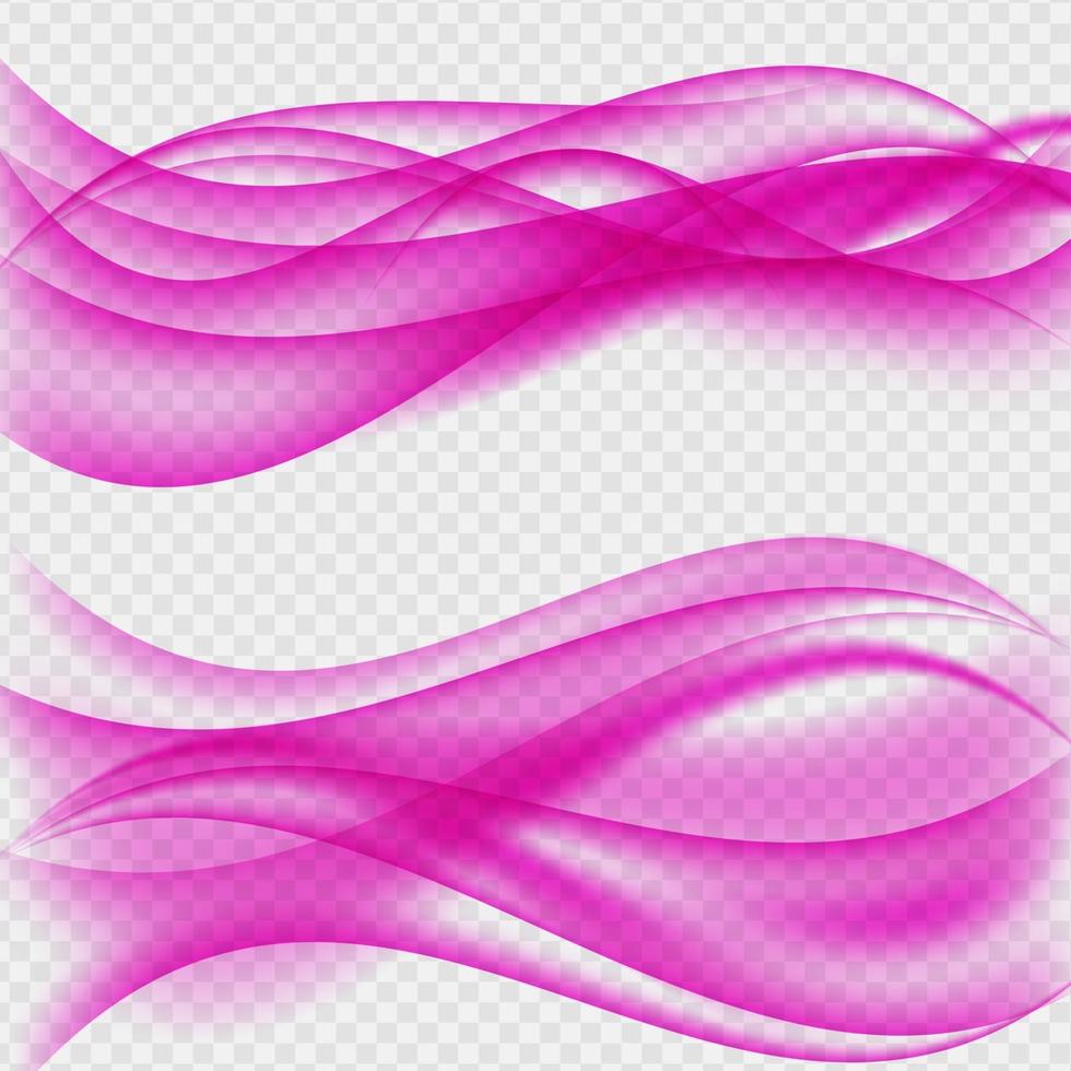 ondas abstractas rosas vector