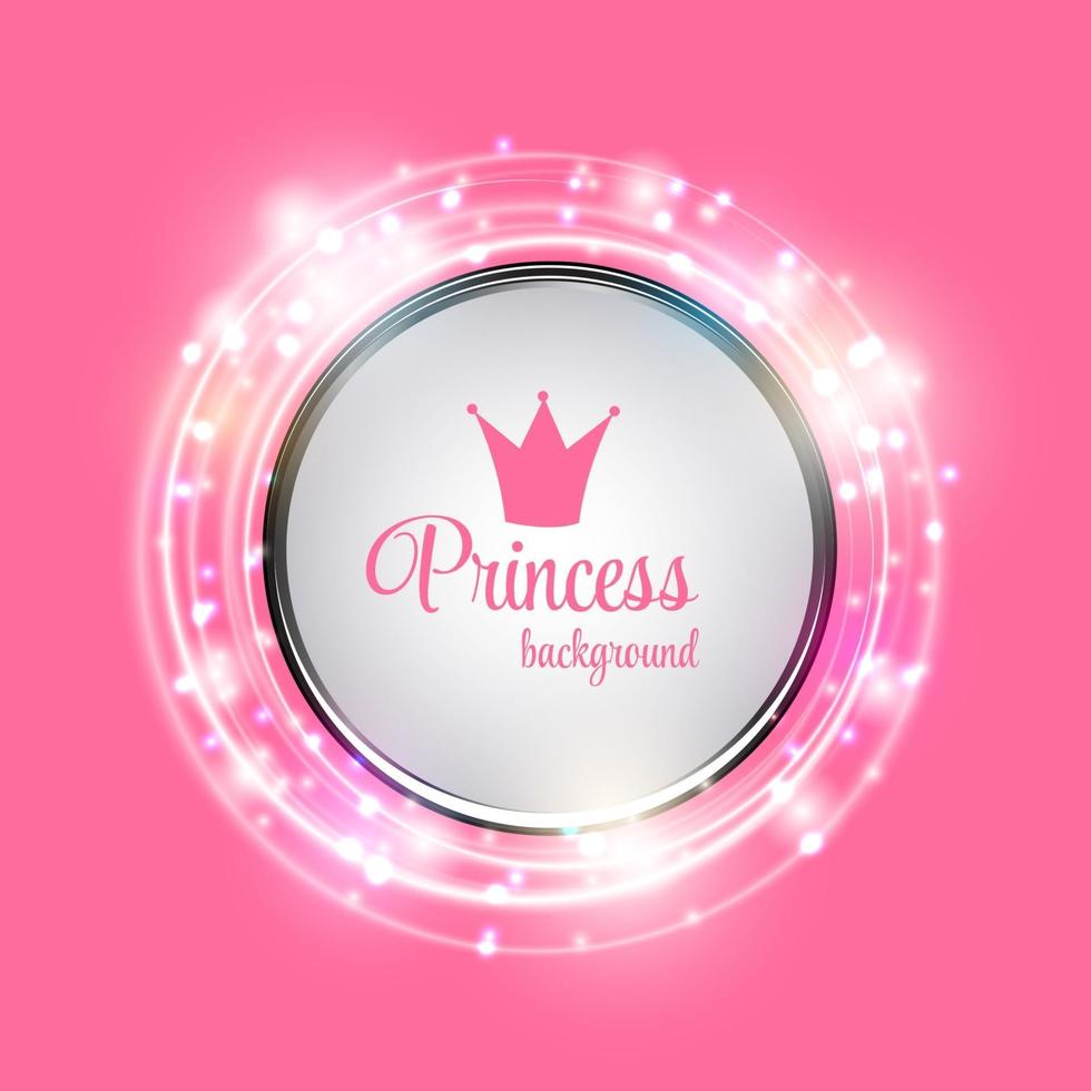 Princess Crown Background Vector Illustration