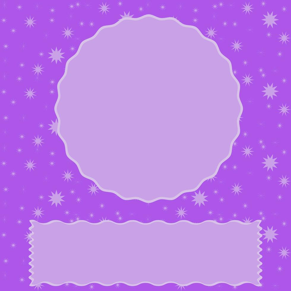 Simple flat abstract background with frame and place for text vector