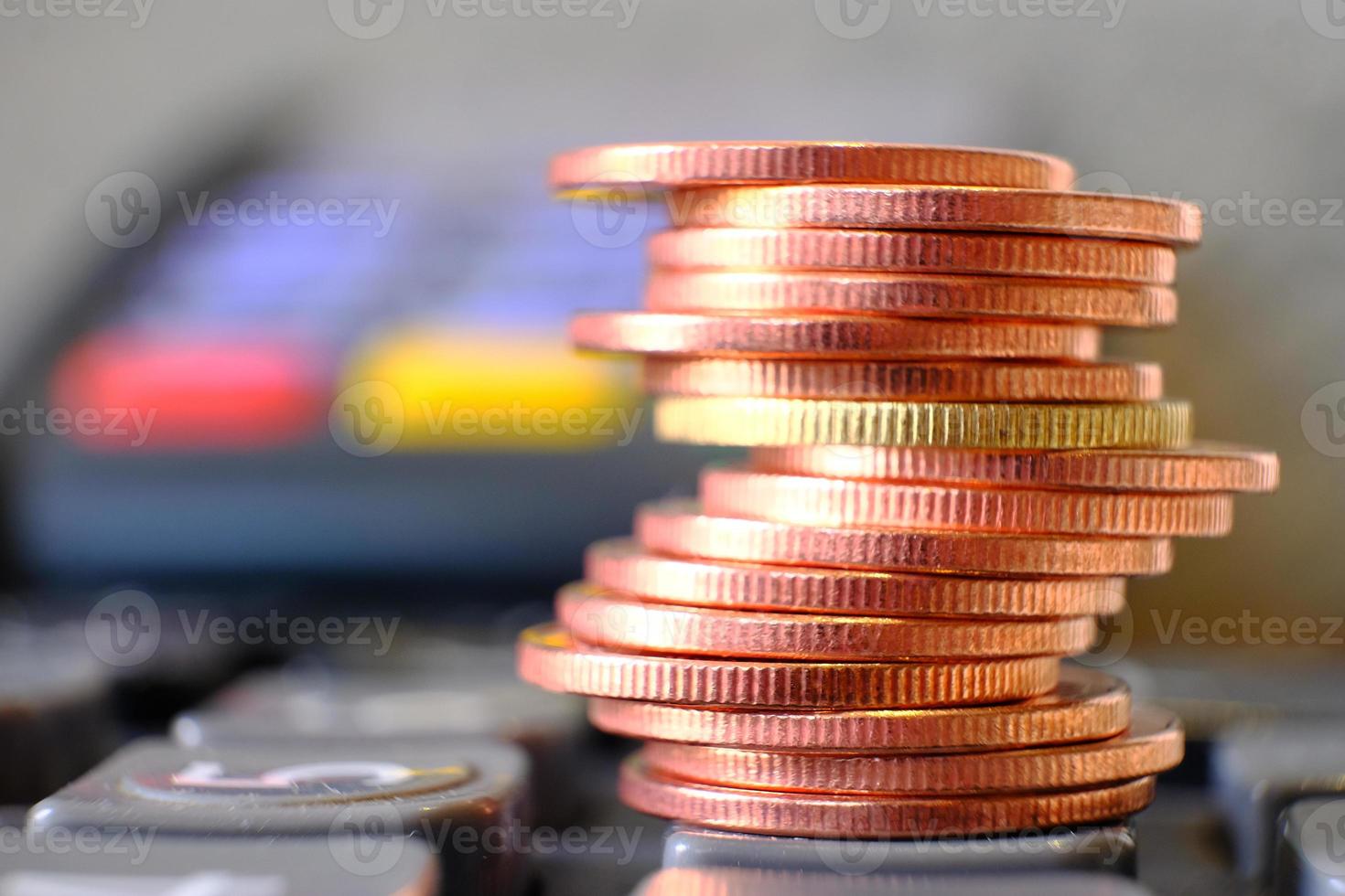 saving money concept, stacking coins background, advertising coins of finance and banking photo