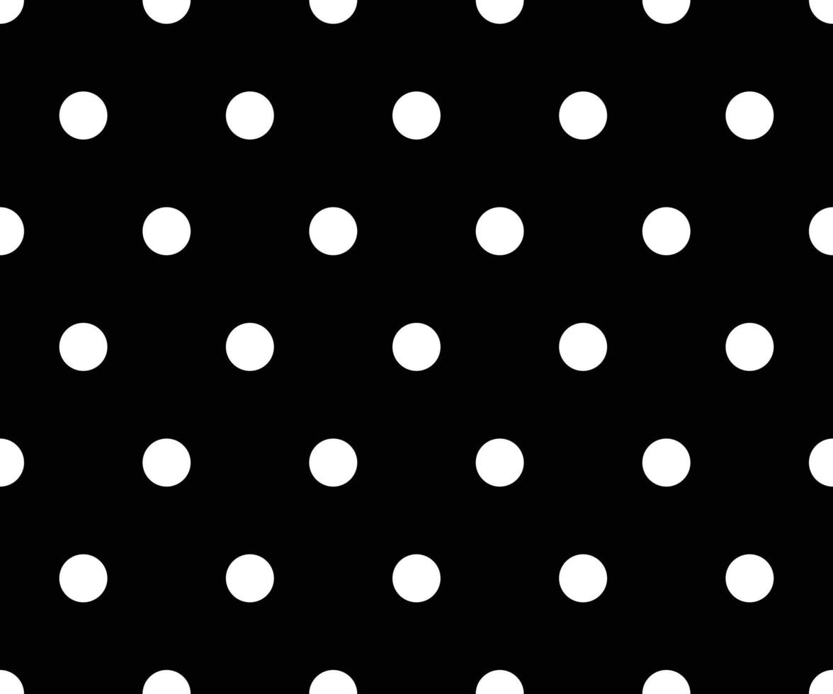 black and white polka dot pattern abstract background vector