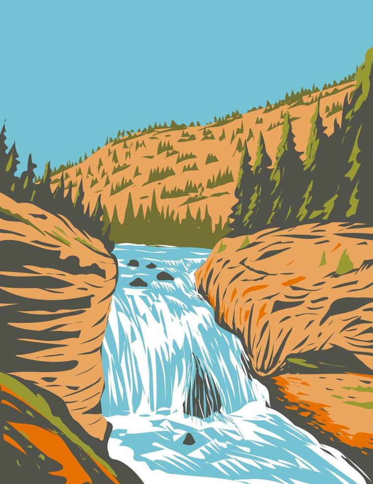 fondo de paisaje de caídas vector