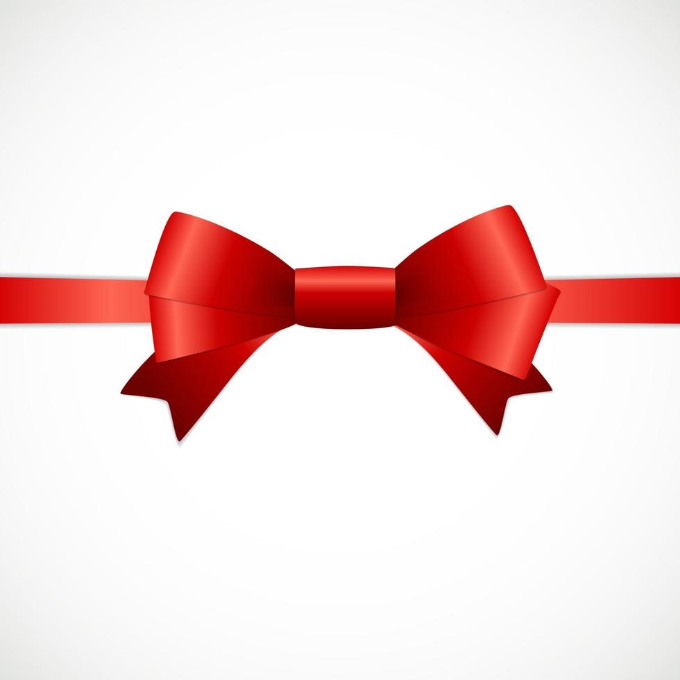 Ribbon and Bow. Vector illustration