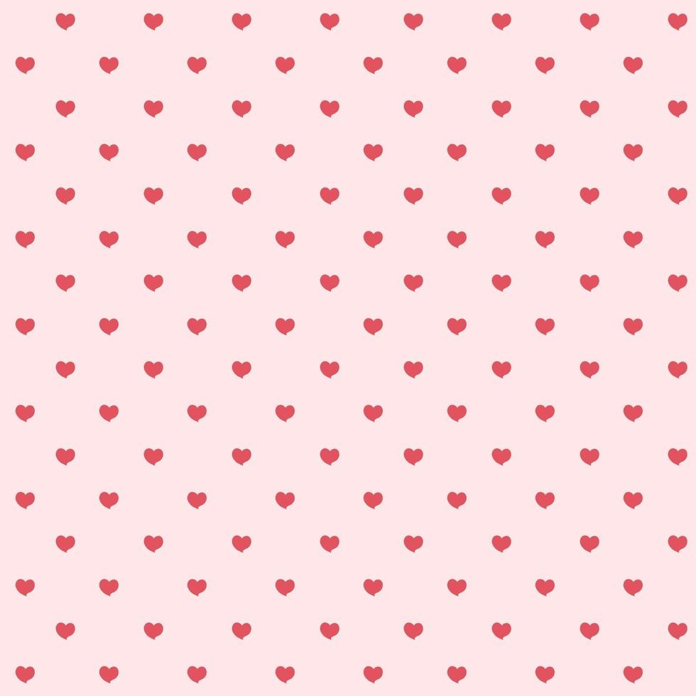 Heart Love Seamless Pattern Background Vector Illustration