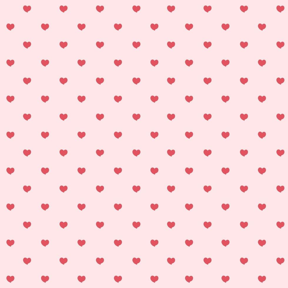 Heart Love Seamless Pattern Background Vector Illustration