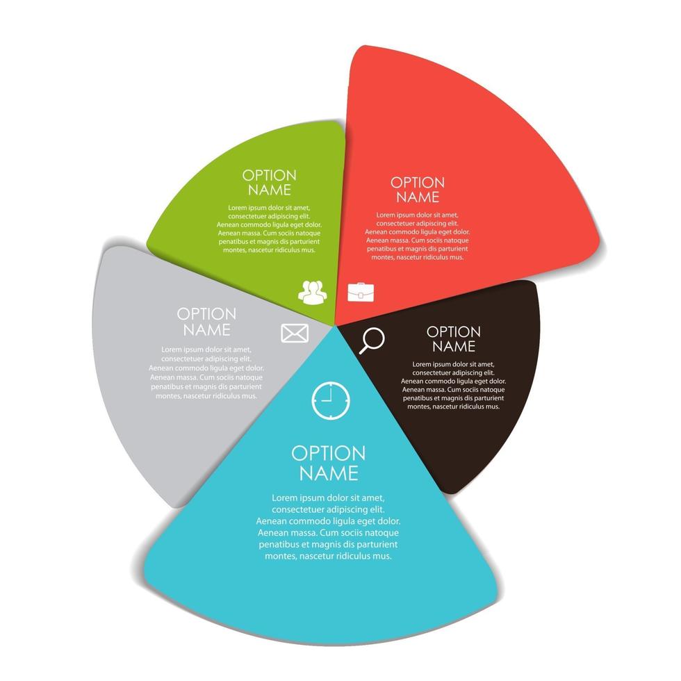 plantillas de infografía para la ilustración de vector de negocio.