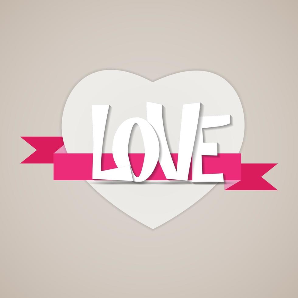 St Valentine  Day Greeting Card Vector Illustration