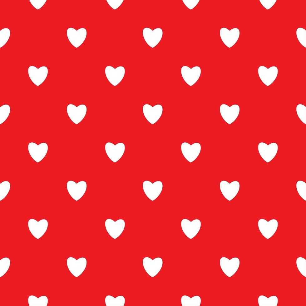 Heart Love Seamless Pattern Background Vector Illustration