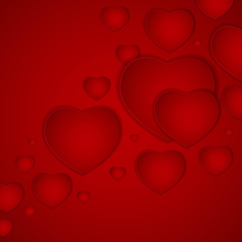 St Valentine Day Greeting Card Vector Illustration