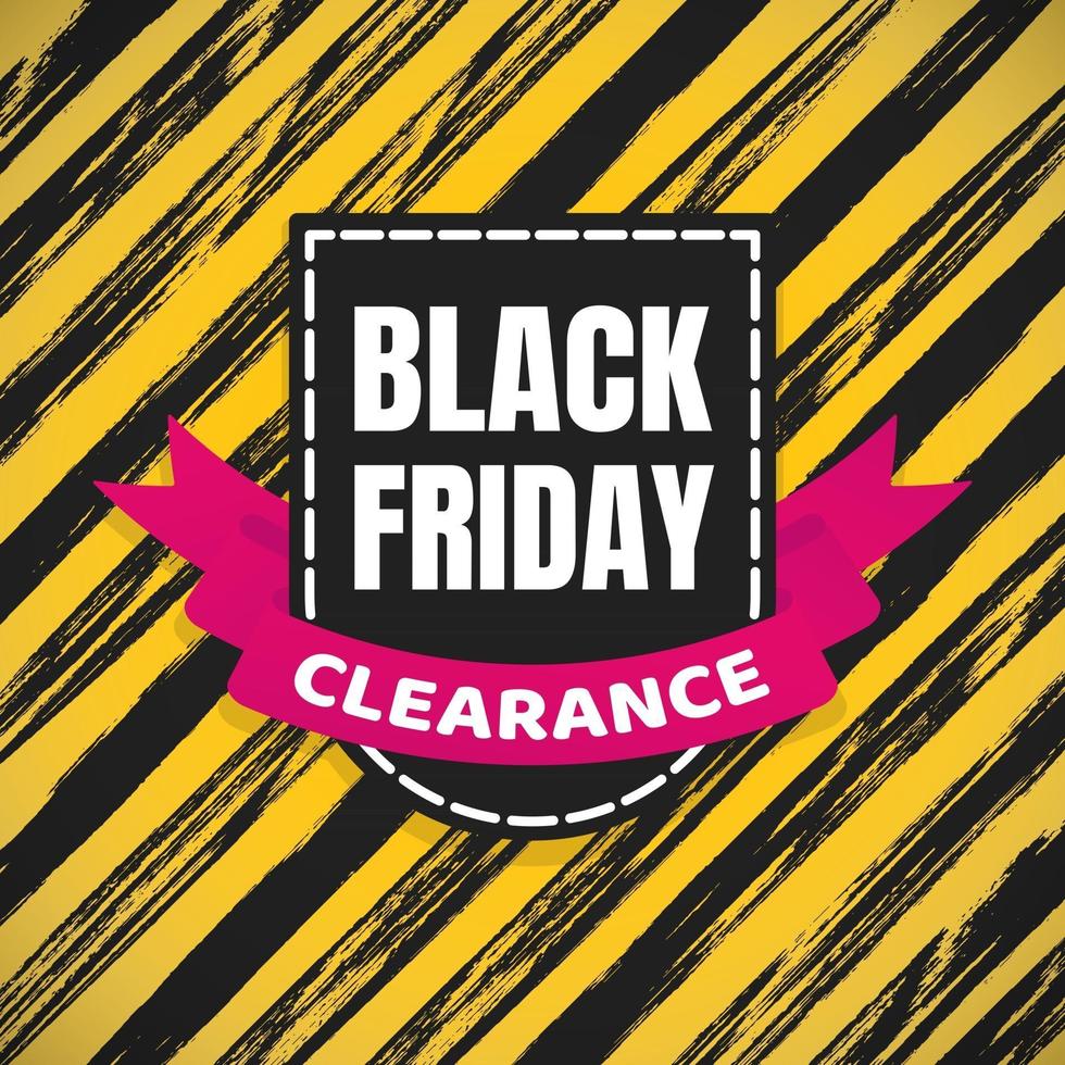 Black friday sale inspiration poster, banner or flyer vector illustration