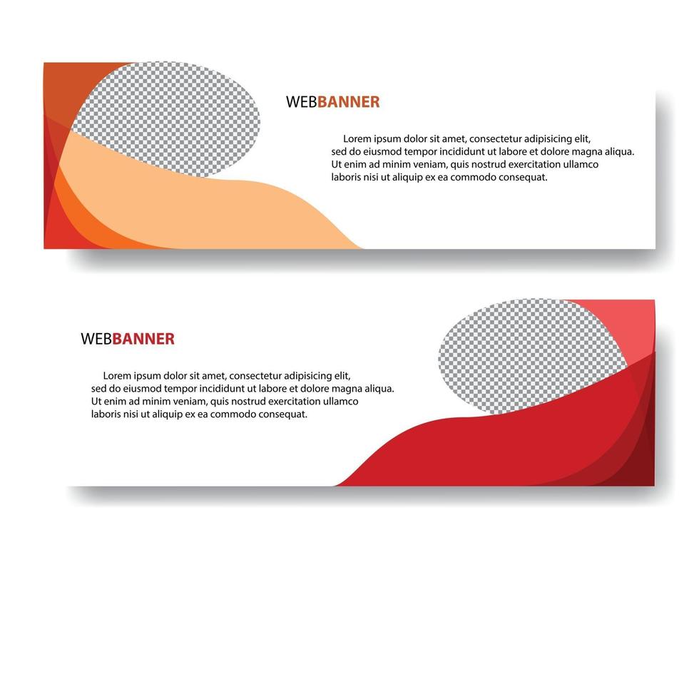 banners de diseño de color vector