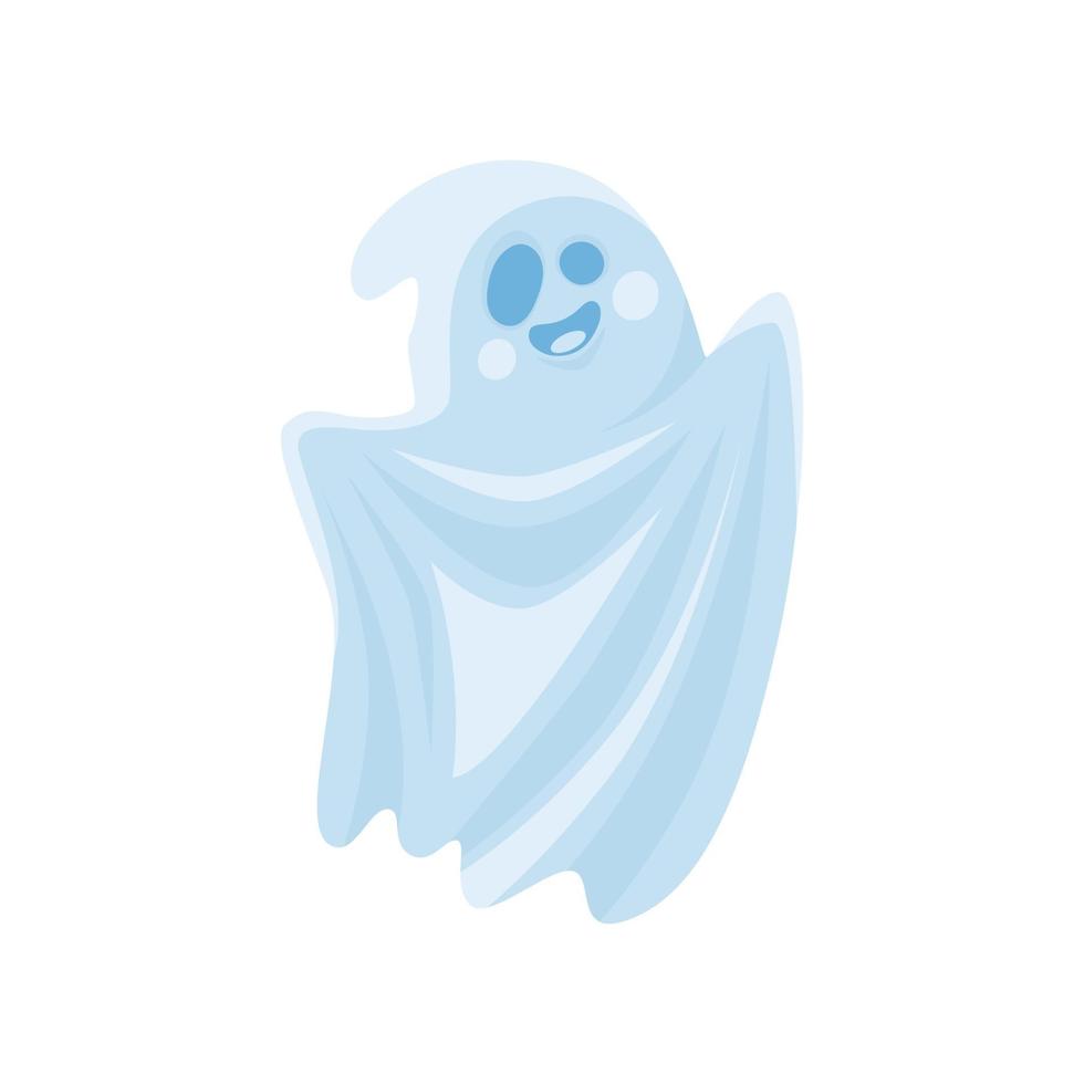 fantasma de halloween divertido vector