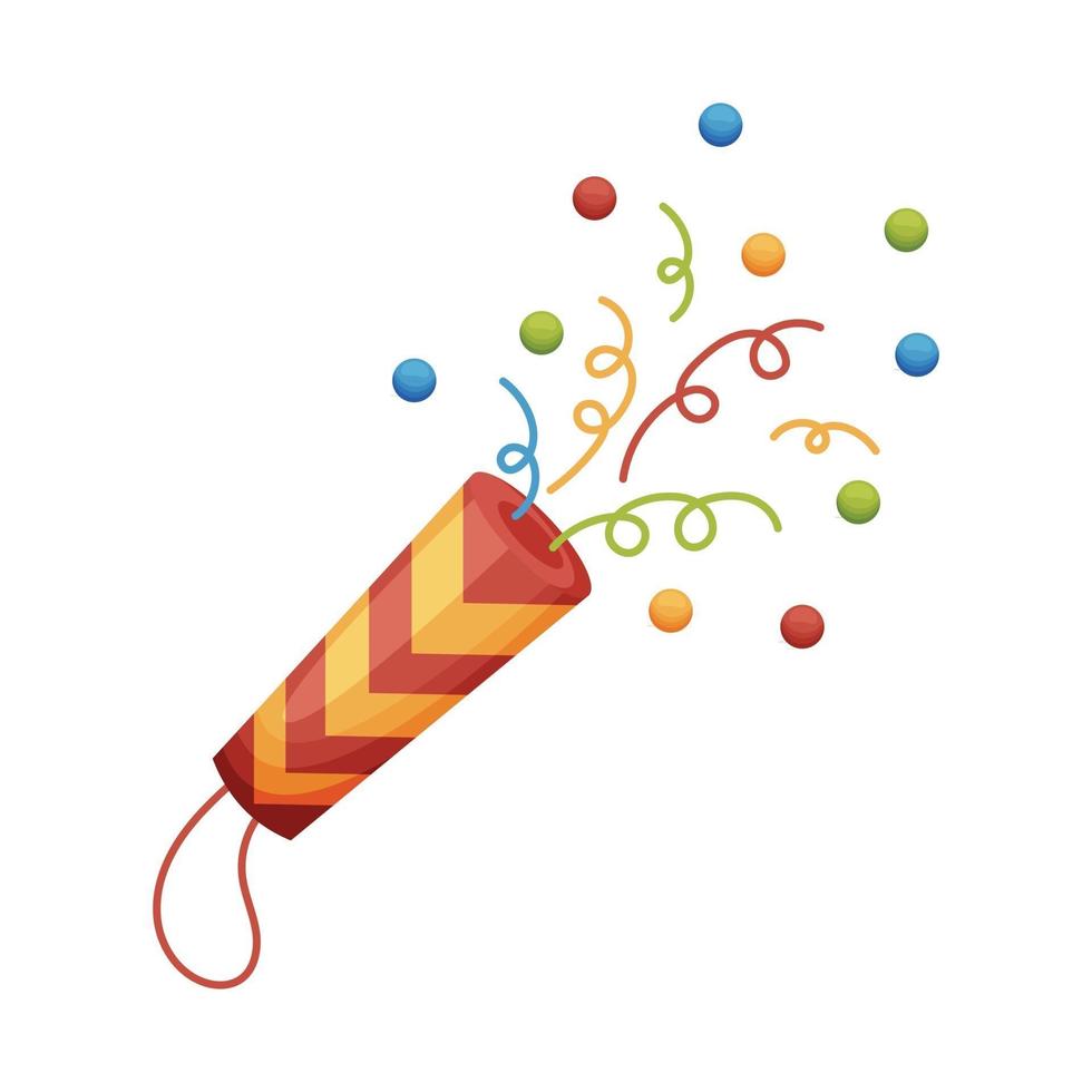 Festive cracker illustration vector