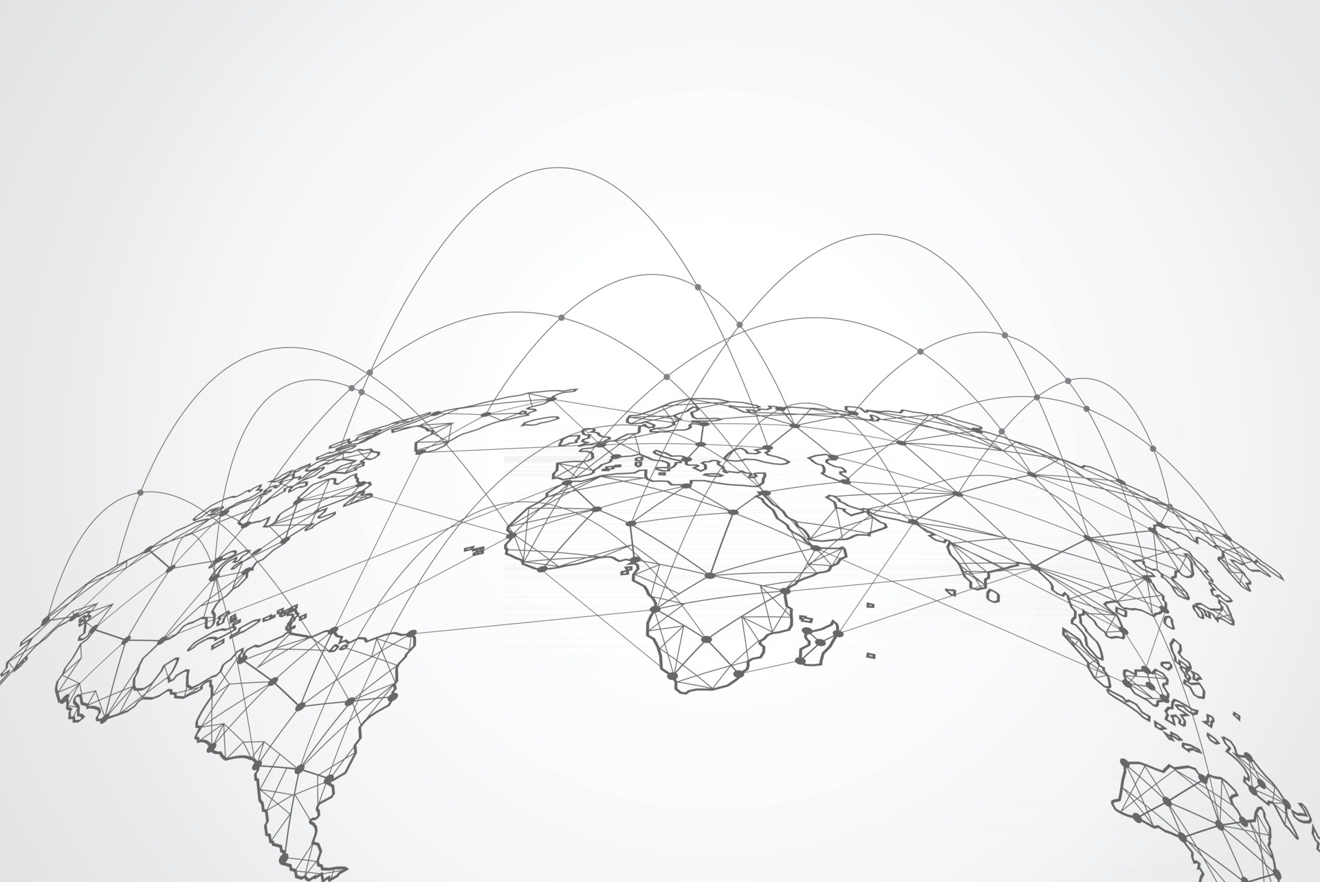 Global Network Connection World Map Point And Line Composition Concept