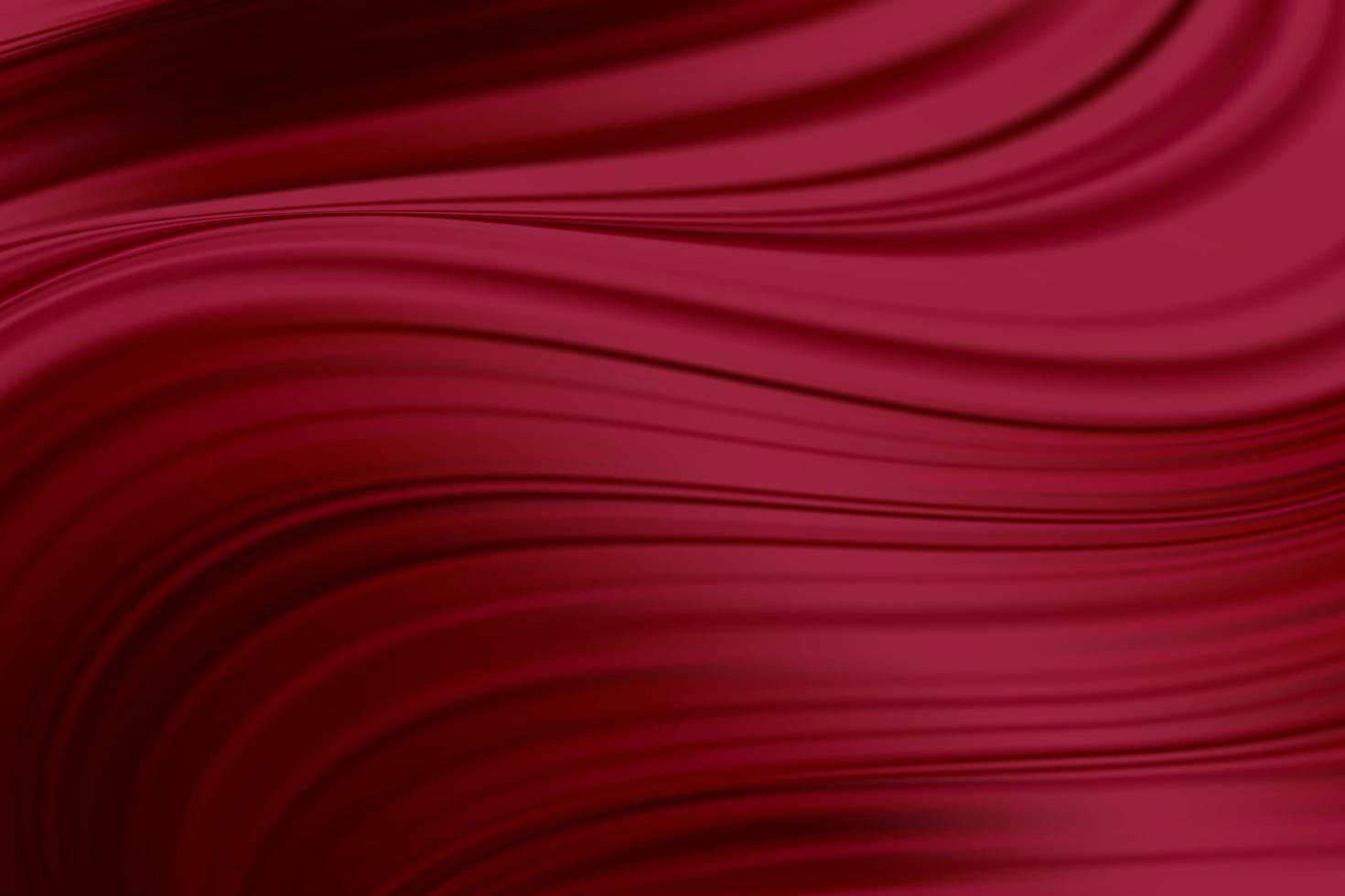 Red Silk Fabric Abstract Background, Vector Illustration