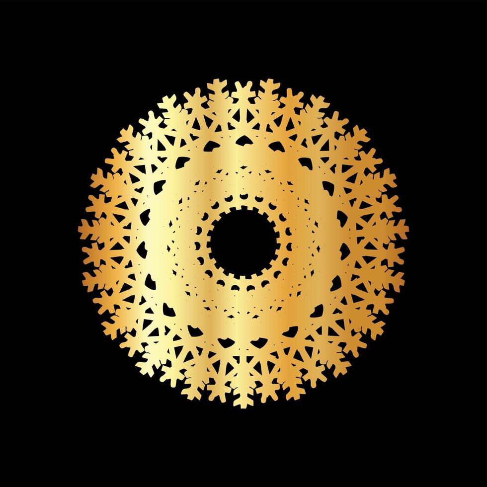 Mandala Golden Decorative And Ornamental Lines Abstract design vector