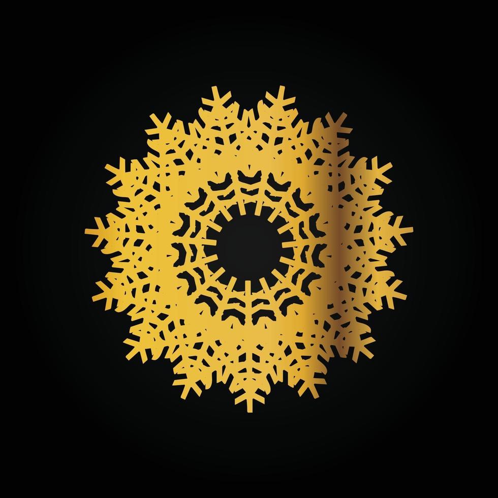 Mandala Golden Decorative And Ornamental Lines Abstract design vector