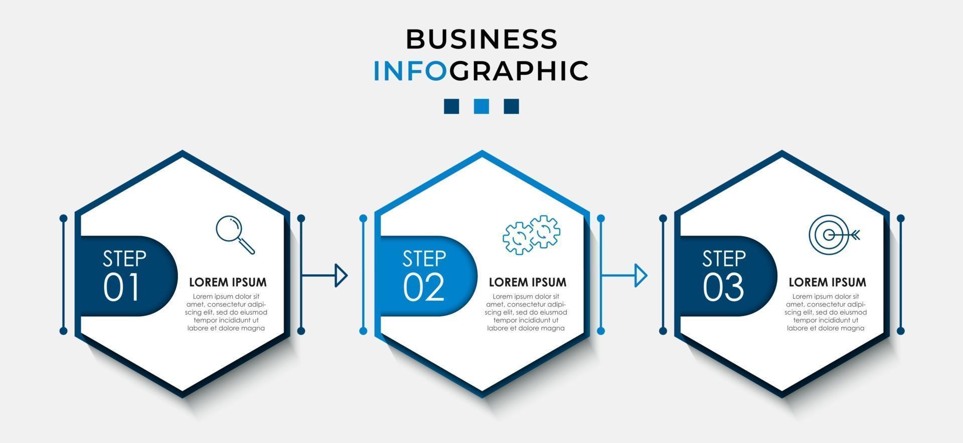 Minimal Business Infographics template. Timeline with 6 steps, options and marketing icons .Vector linear infographic with two circle conected elements. Can be use for presentation. Eps10 vector