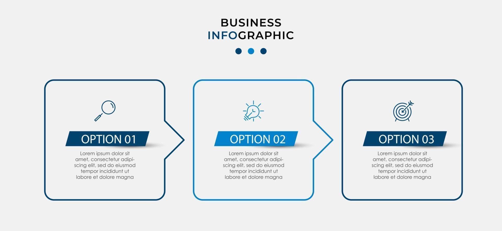 Minimal Business Infographics template. Timeline with 6 steps, options and marketing icons .Vector linear infographic with two circle conected elements. Can be use for presentation. Eps10 vector