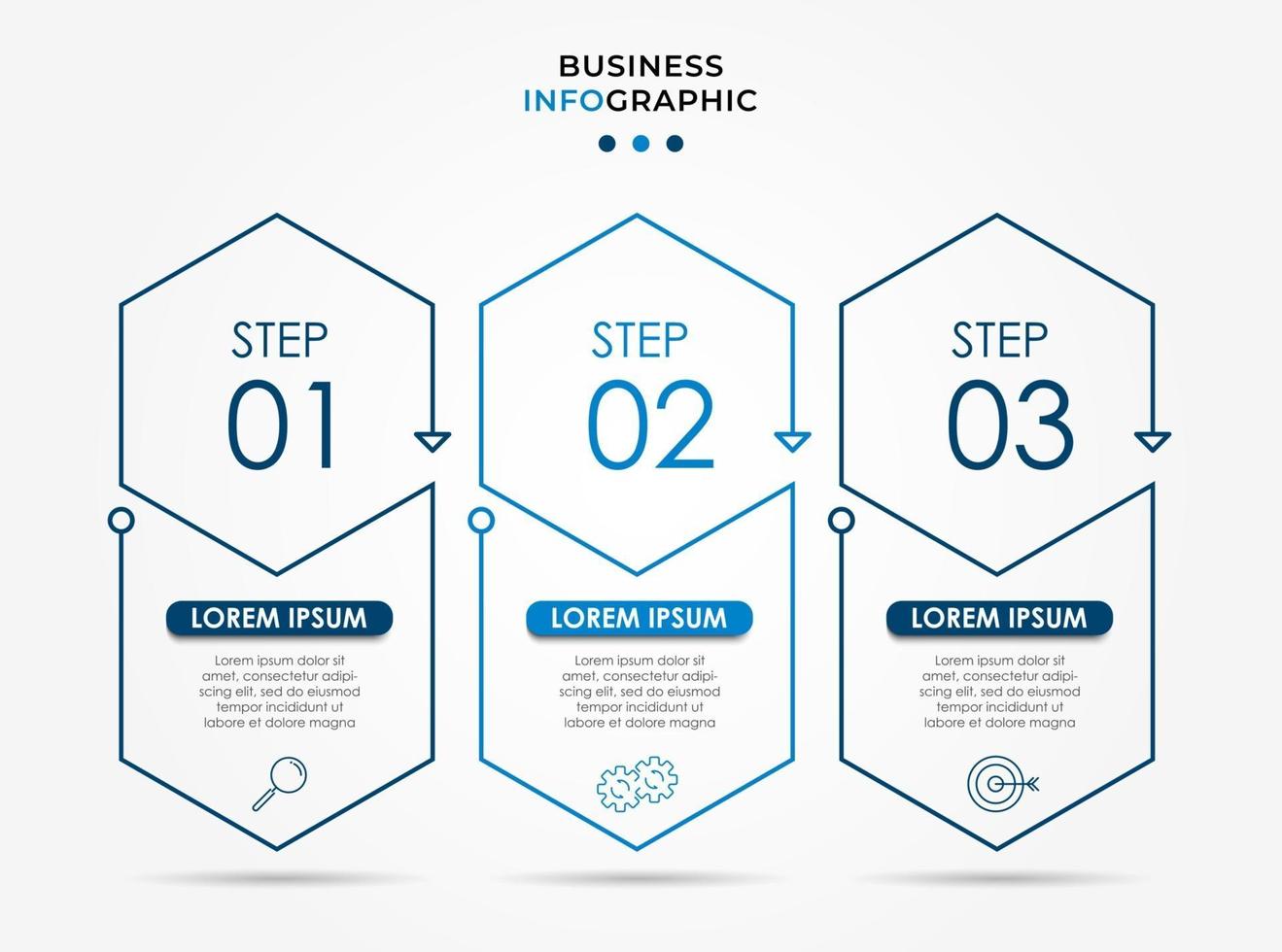 Minimal Business Infographics template. Timeline with 6 steps, options and marketing icons .Vector linear infographic with two circle conected elements. Can be use for presentation. Eps10 vector