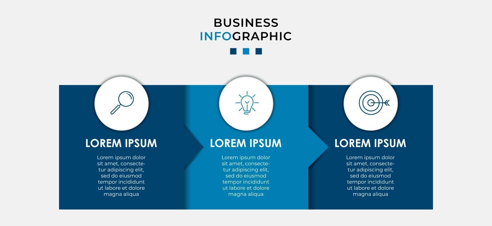 Minimal Business Infographics template. Timeline with 6 steps, options and marketing icons .Vector linear infographic with two circle conected elements. Can be use for presentation. Eps10 vector