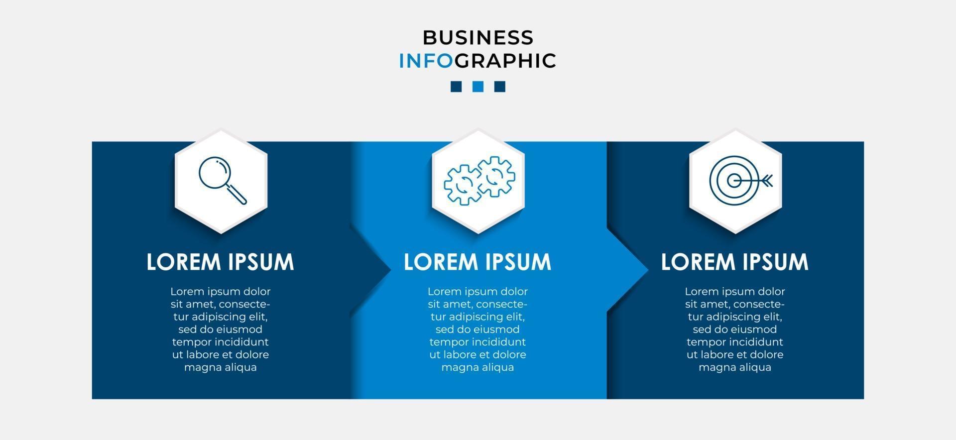 Minimal Business Infographics template. Timeline with 6 steps, options and marketing icons .Vector linear infographic with two circle conected elements. Can be use for presentation. Eps10 vector