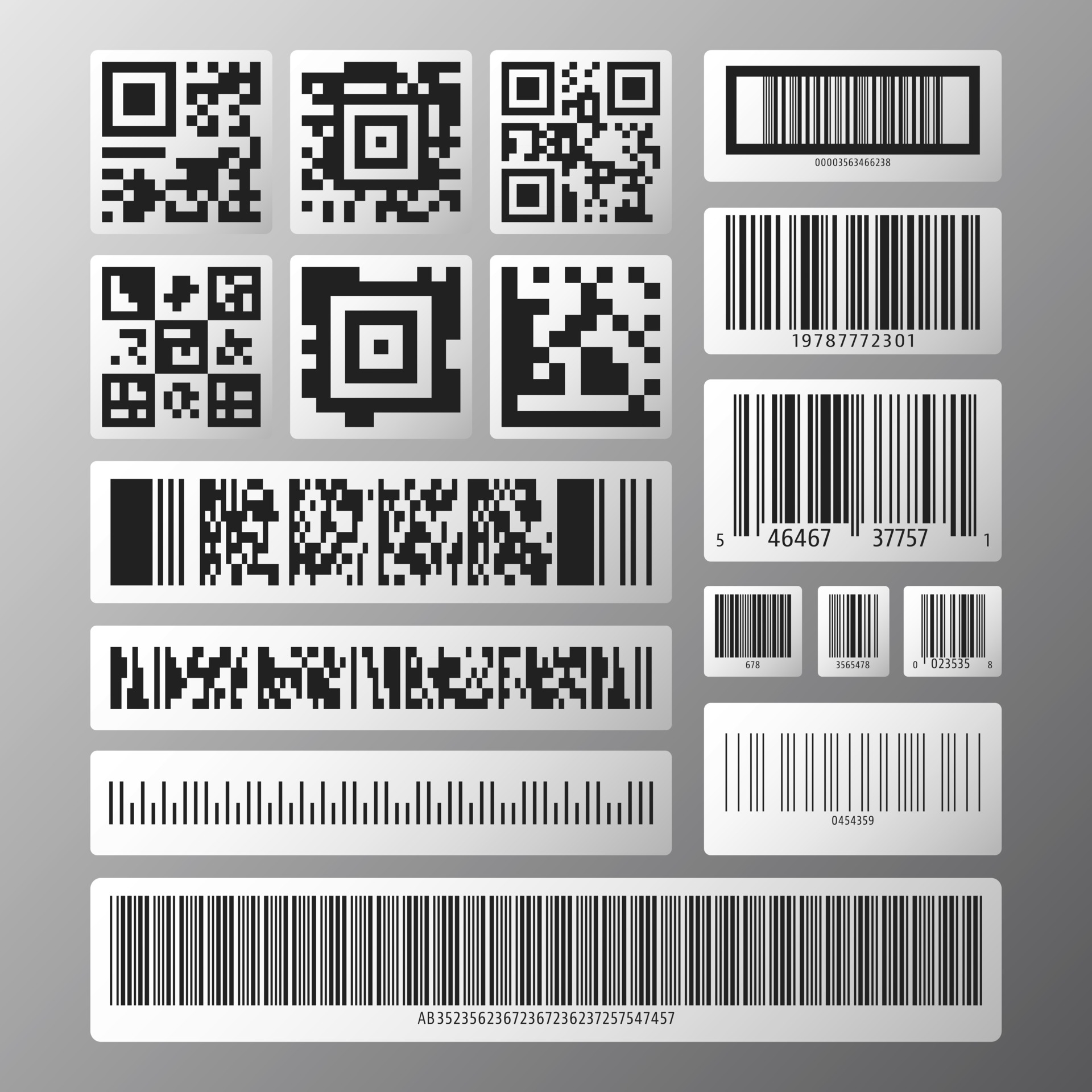 Code set. Стильный штрих код. Штрих коды лист. Набор кодов. Набор QR and Barcode.