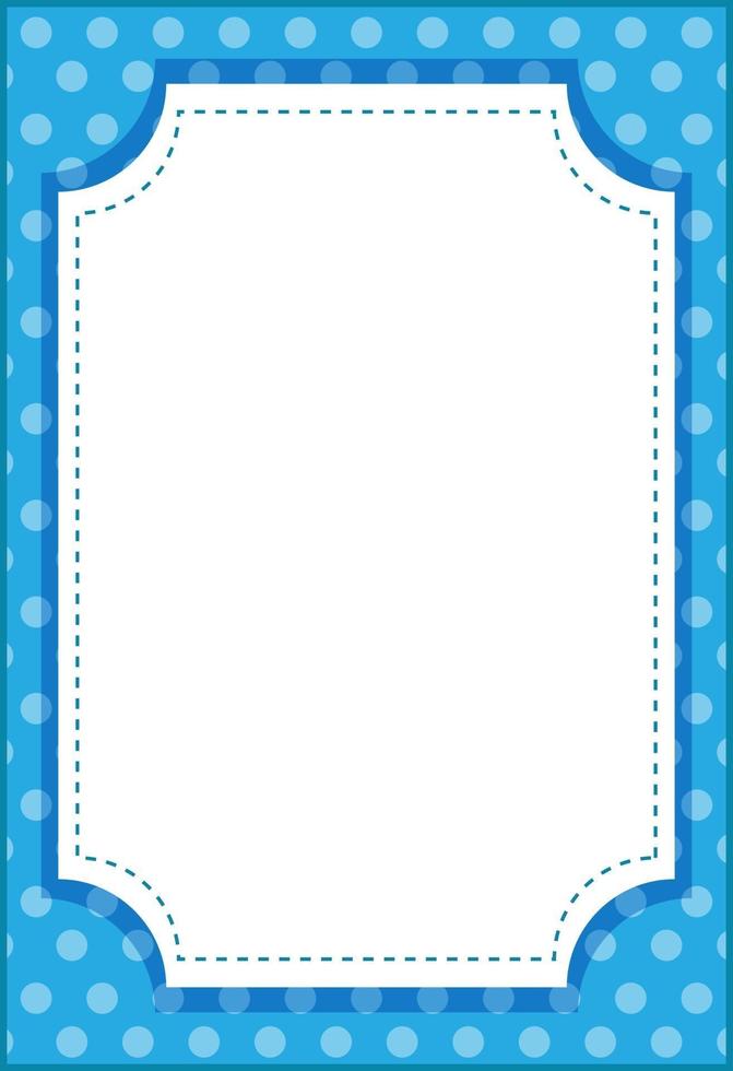 Empty vertical octagon frame cartoon style banner template vector