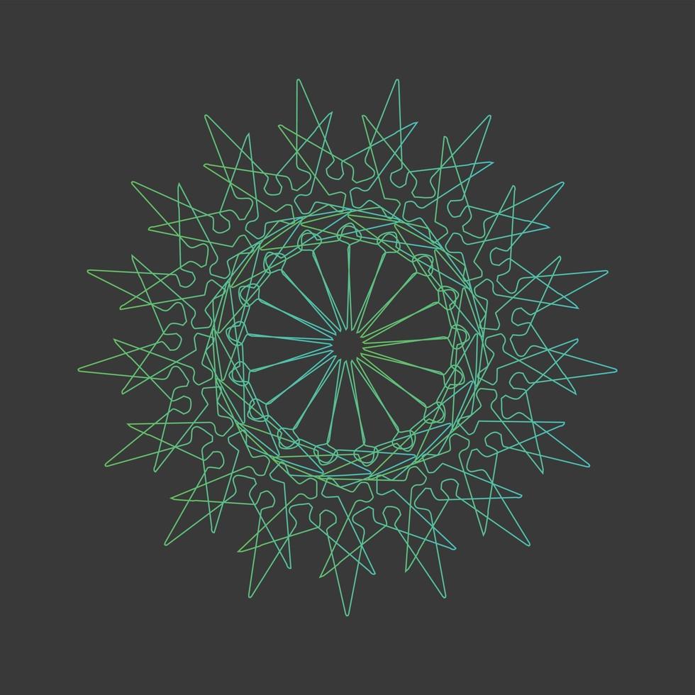 Mandala Decorative And Ornamental Lines Abstract design vector