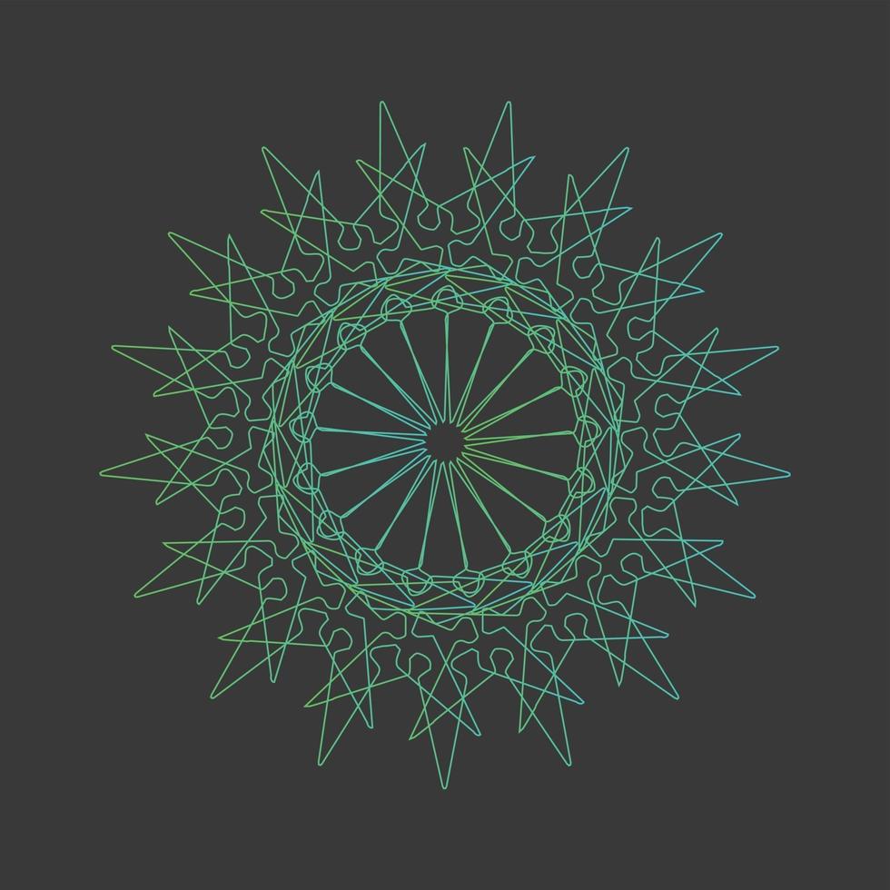 Mandala Decorative And Ornamental Lines Abstract design vector