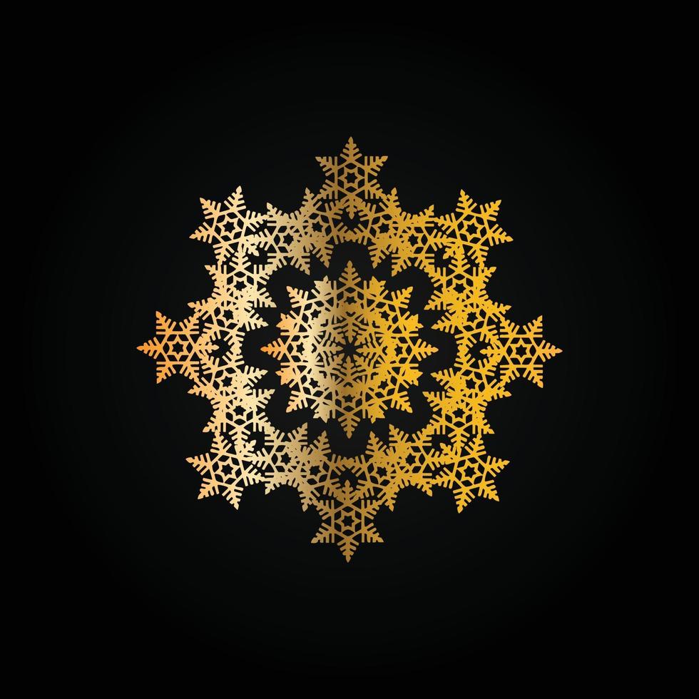 mandala dorado líneas decorativas y ornamentales diseño abstracto vector