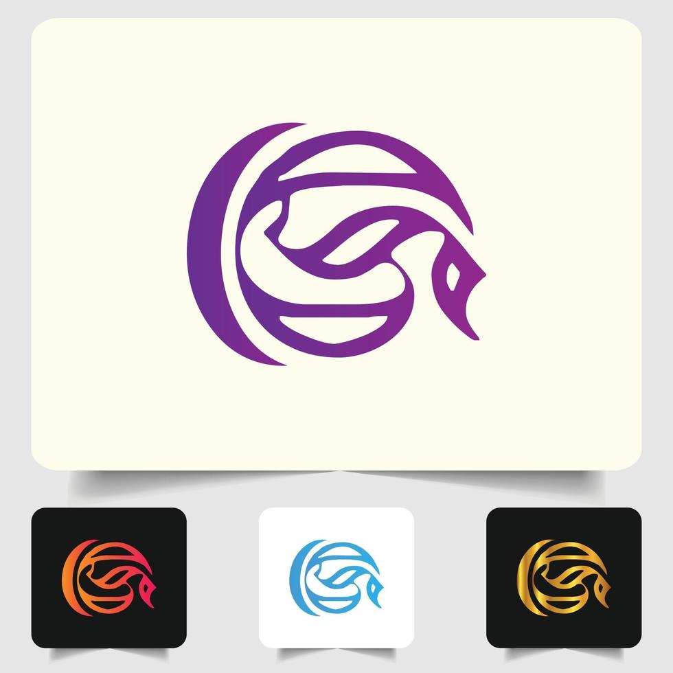 G letter logo modern abstract gradient design vector