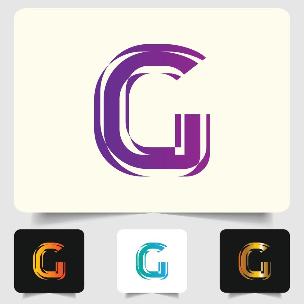 G letter logo abstract design vector