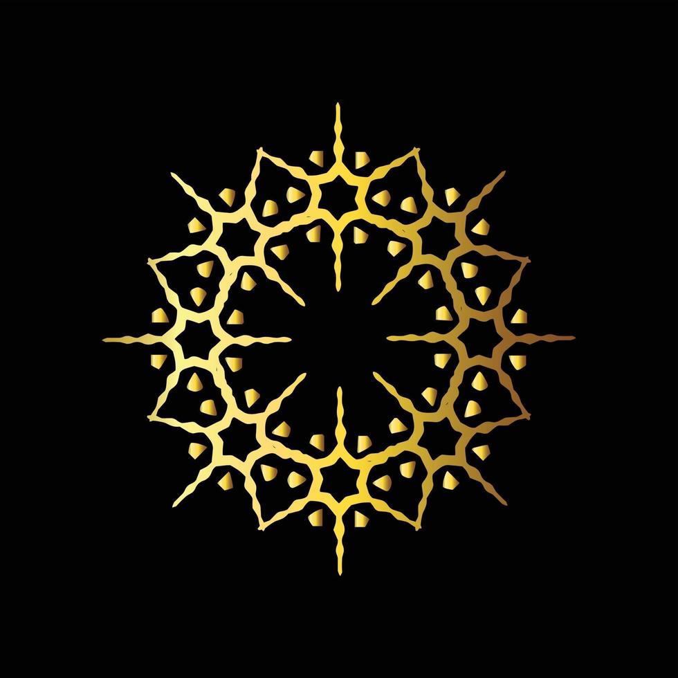 Mandala Golden Decorative And Ornamental Abstract design vector