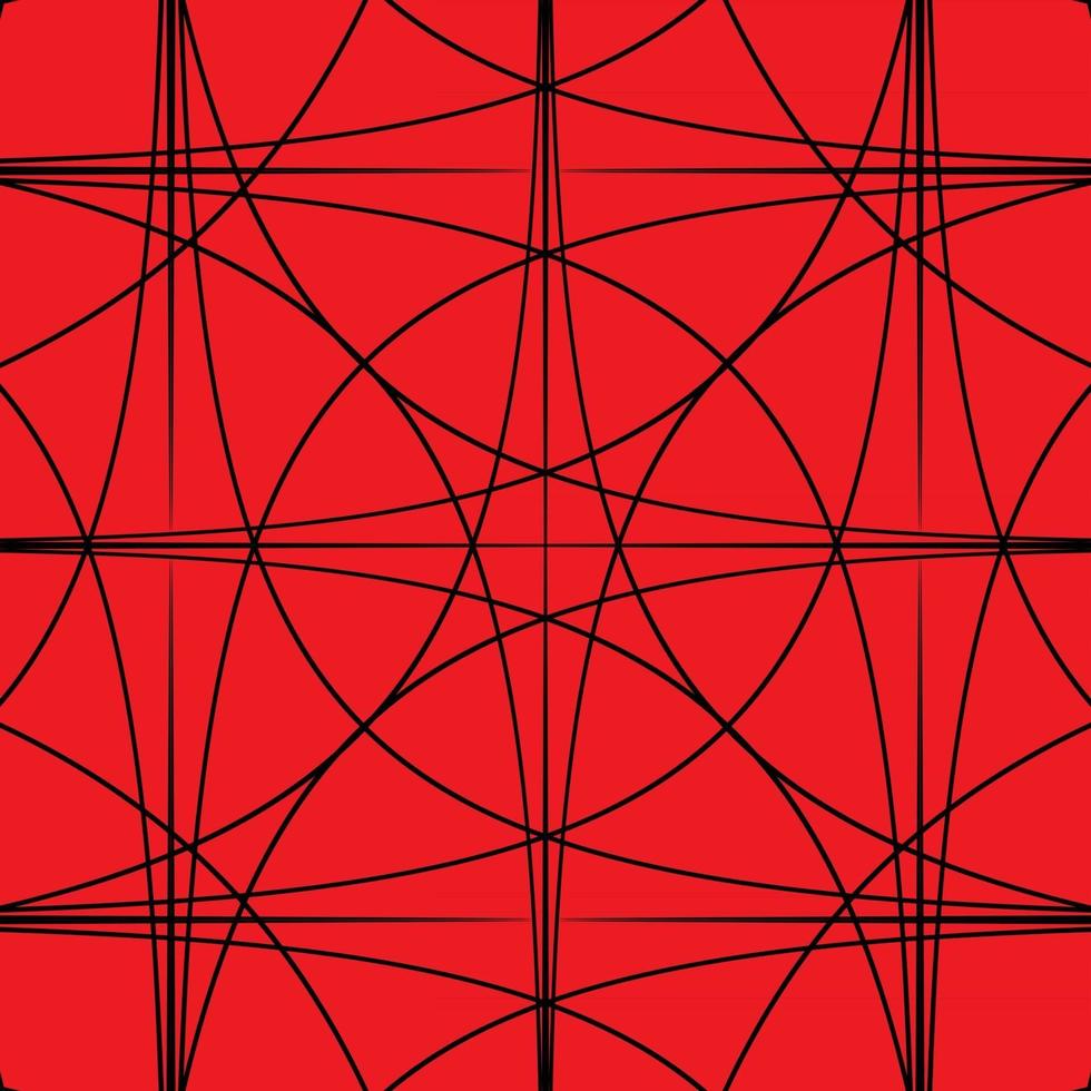 fondo hipnótico negro y rojo. ilustración vectorial. vector
