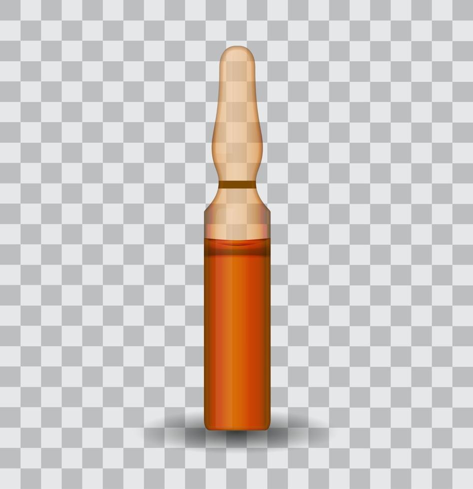 Ampoule container isolated vector
