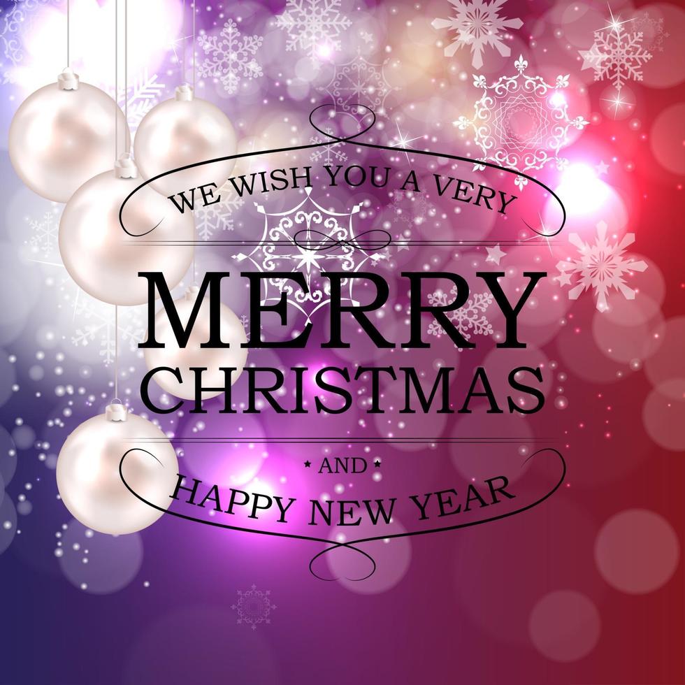 Abstract Beauty Christmas and New Year background vector