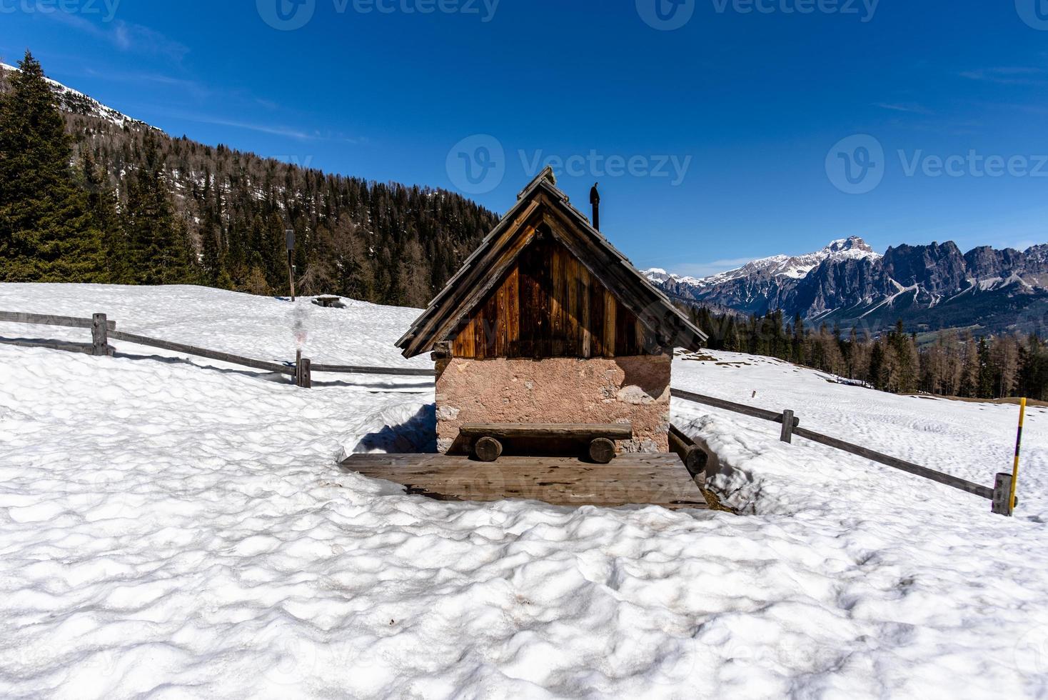 Dolomites of Cortina d'Ampezzo in the upper Valle del Boite Belluno Italy photo