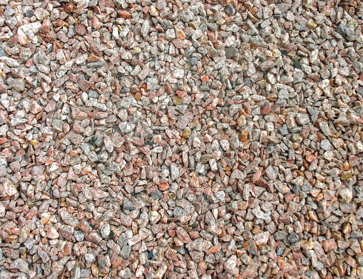 Surface, evenly coated with gravel. Background image. photo