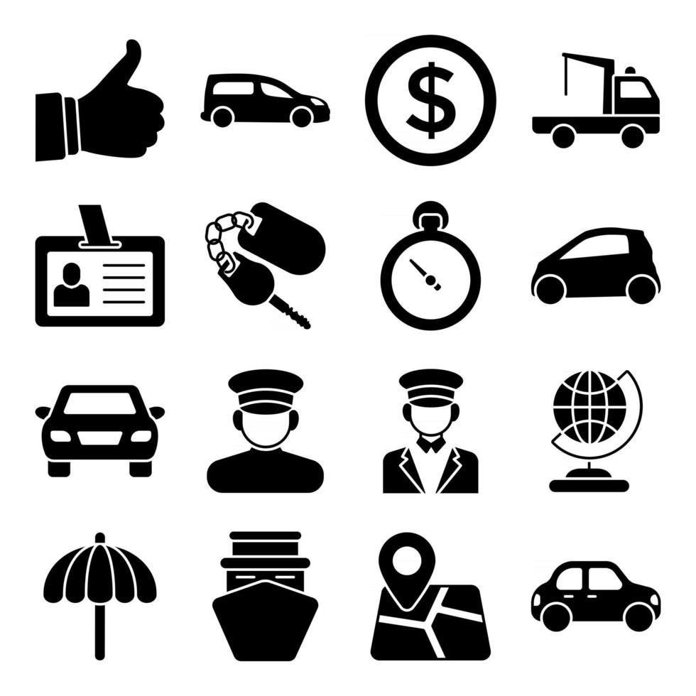 Pack of Hotel and Enjoyment Solid Icons vector