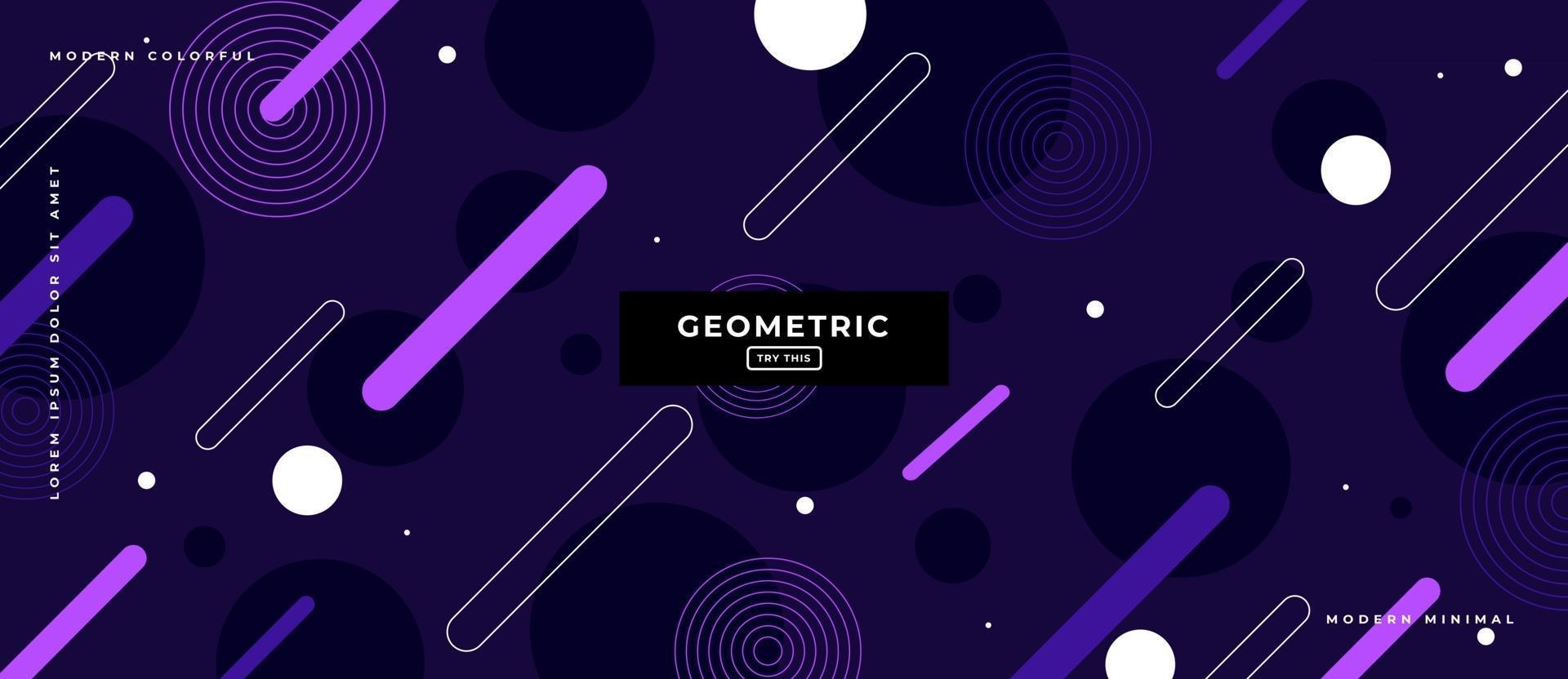 Geometric Purple Shapes Background. vector