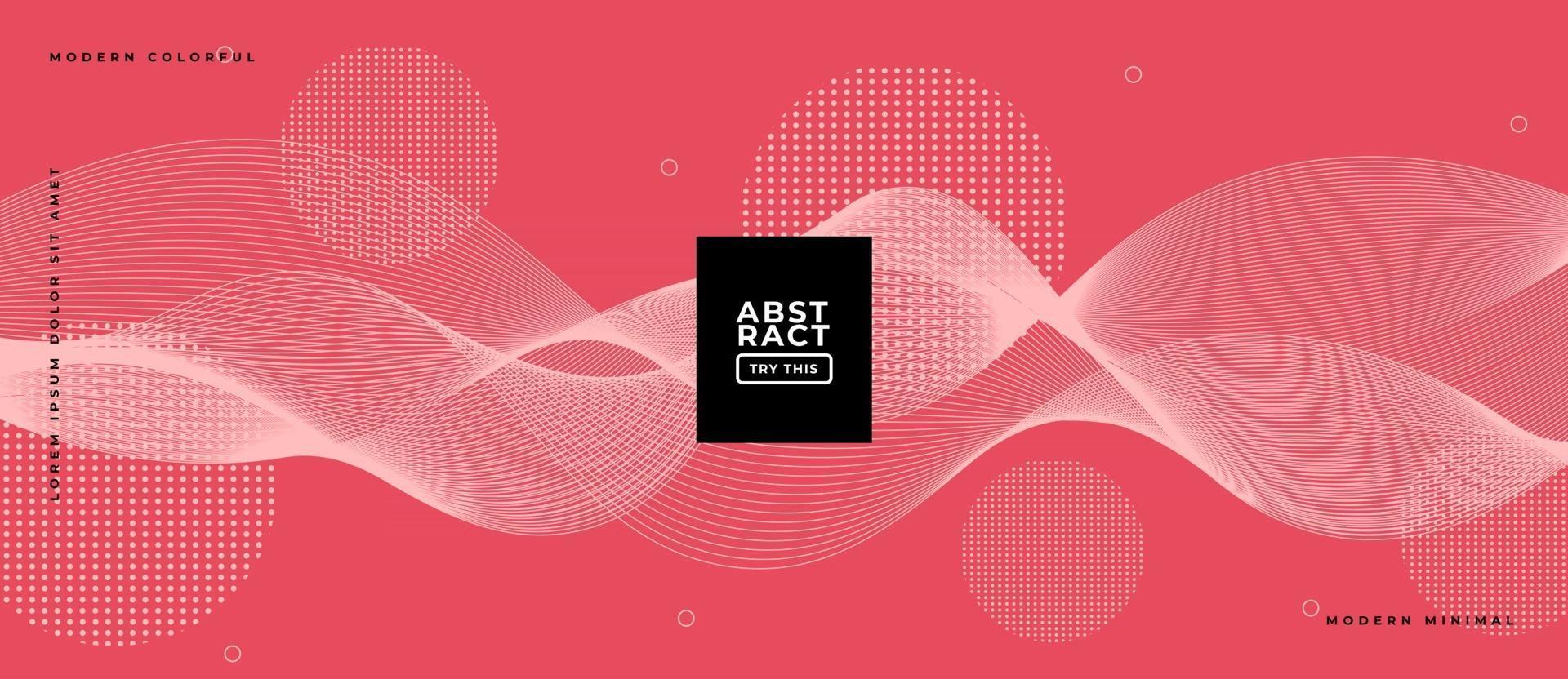 Geometric Wavy Lines Background. vector