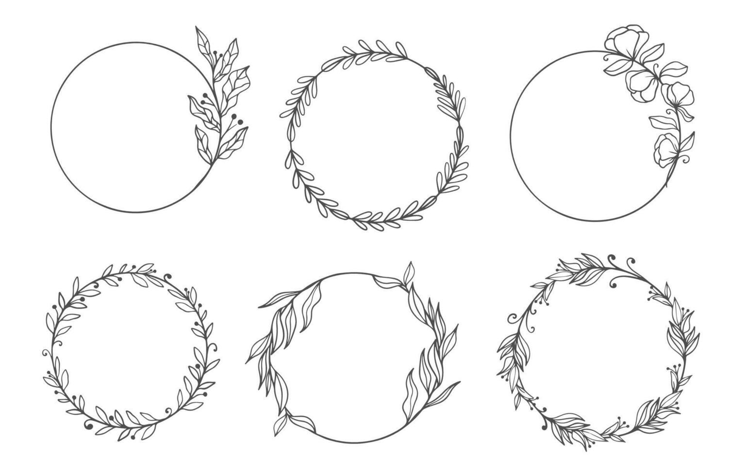 Set of elegant design elements for decorative vector illustration