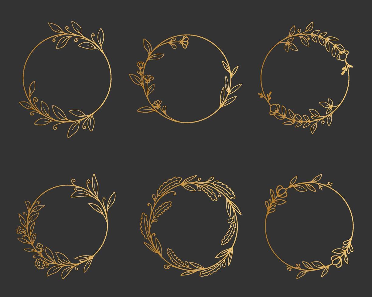 Set of elegant design elements for decorative vector illustration